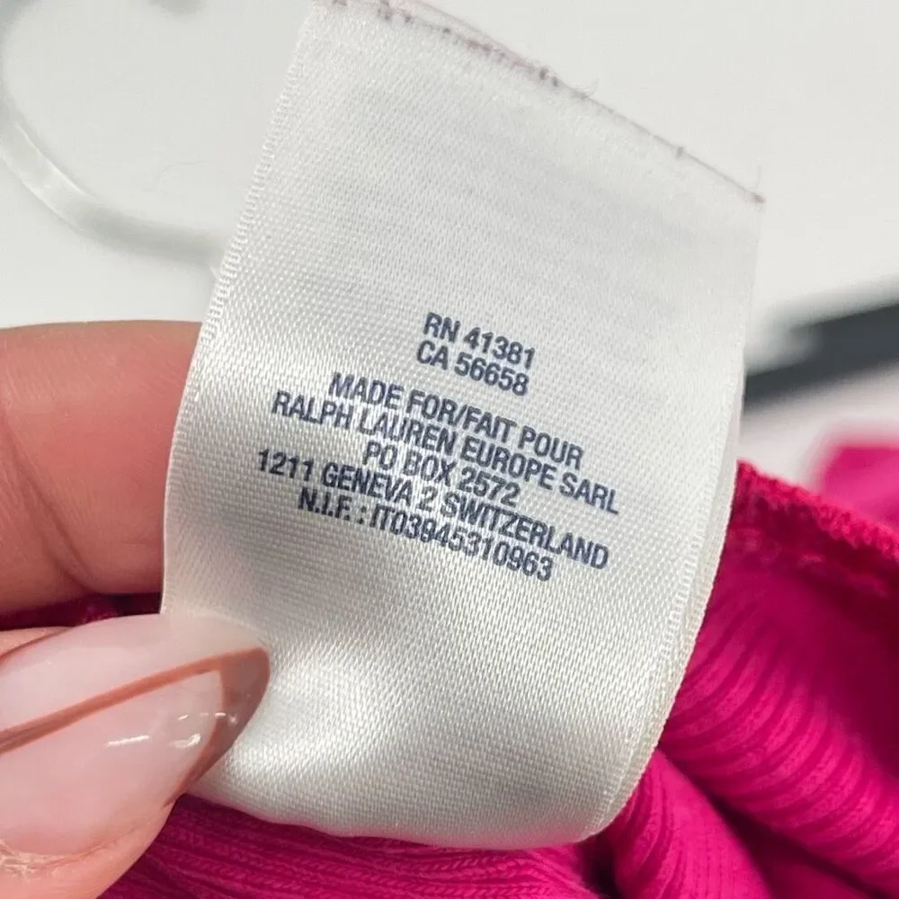 Ralph Lauren Girl’s Pink Sleeveless 100% Cotton Tiered Dress Size 4/5